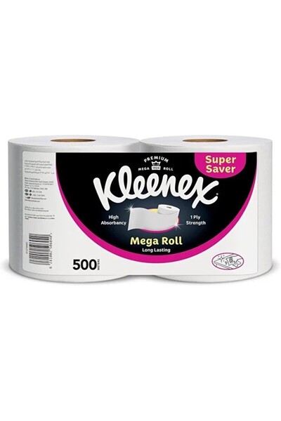 Kleenex Kitchen Towels, Large Paper Towels, 2 Rolls x 250m, High Absorbency, Versatile