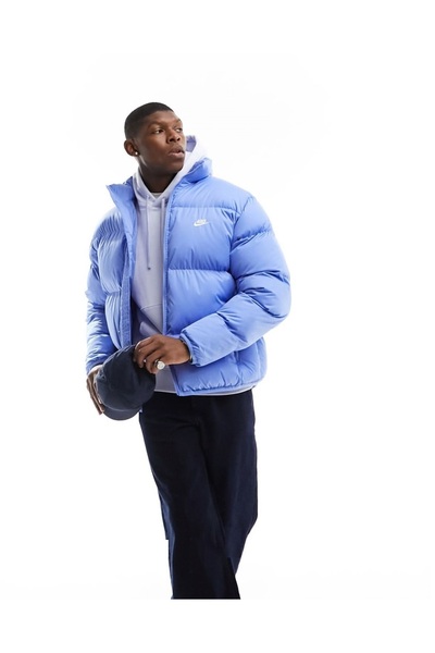 Nike Club Puffer Erkek Siyah Günlük Stil Mont