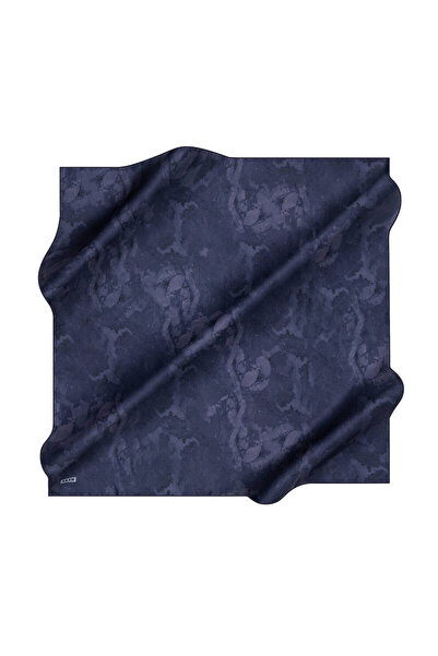 Aker Mermer Desen İpek Krep Saten Eşarp