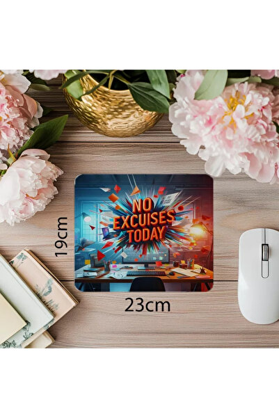 Wisdom Rain Mouse Pad cu tematică Leave Excuses - 19x23 cm 2 mm dreptunghiula...