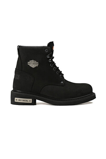 Harley Davidson Μαύρα ανδρικά μποτάκια 025M100109-Black-Nubuck