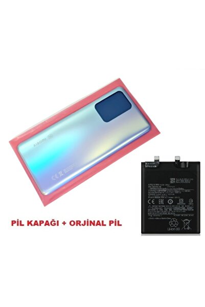 instatech Xiaomi Mi 11T Pro Mİ 11T Arka Pil Batarya Kapağı + PİL (CAM) MAVİ