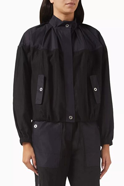 3.1 Phillip Lim Blouson Jacket Black, Raglan Sleeves, Tencei Poplin and Urban Style