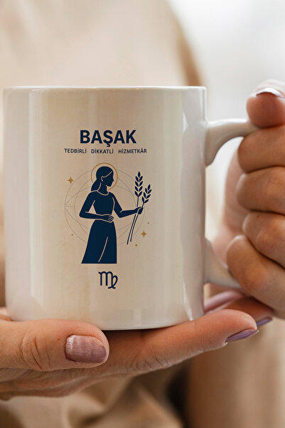 Cup Lime Başak Burcu ve Özellikleri Tasarımlı Kupa Bardak