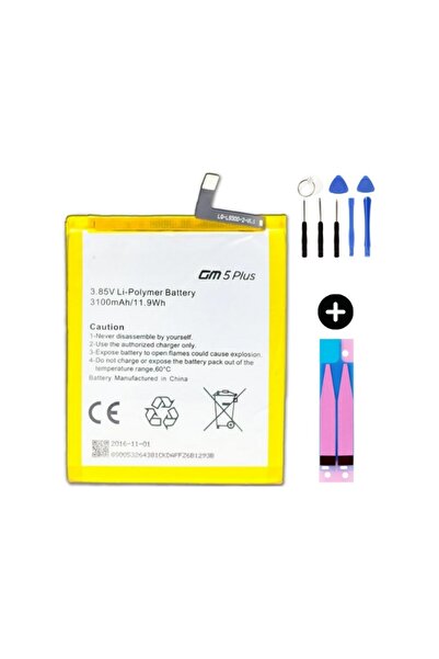 instatech General Mobile Gm 5 Plus Uyumlu A Kalite Batarya Pil + Montaj Seti