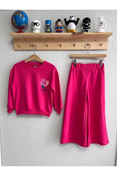 KGN GİYİM Kız Çocuk İspanyol Paça Alt Üst Takım