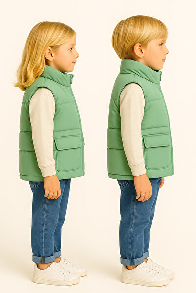 Motebarn Wear سترة قابلة للنفخ للأطفال الصغار من الجنسين