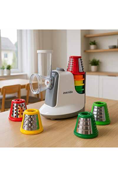 Other Avenido AV4817 Vegetable Slicer 150W, 5 Attachments