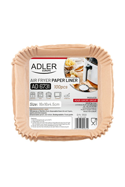 Other Căptușeli pentru friteuza cu aer Adler AD6731 16 cm - pachet de 100