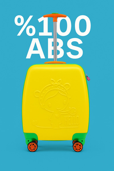 Wexta Wx-412 Sarı Şapkalı Kız Çocuk Valiz