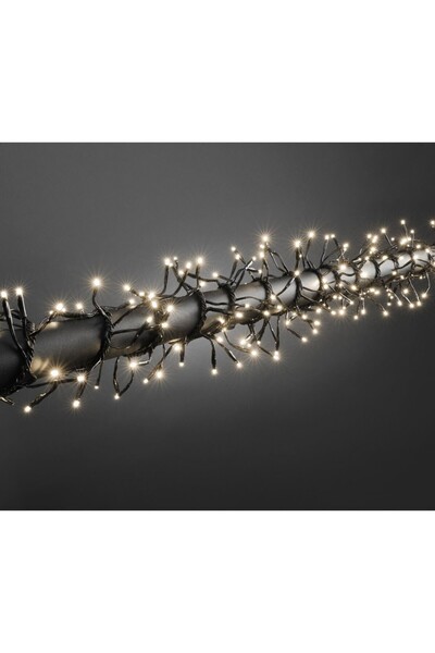 Flippy Lumini de Crăciun profesionale pentru exterior IP65, 155 m, 1550 LED-uri, alb cald, cablu negru