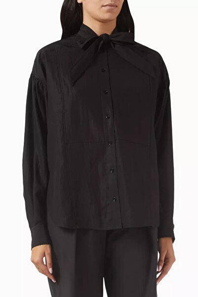 3.1 Phillip Lim Scarf Collar Oversize Blouse, Tencei Poplin, Luxury and Comfortable Elegance