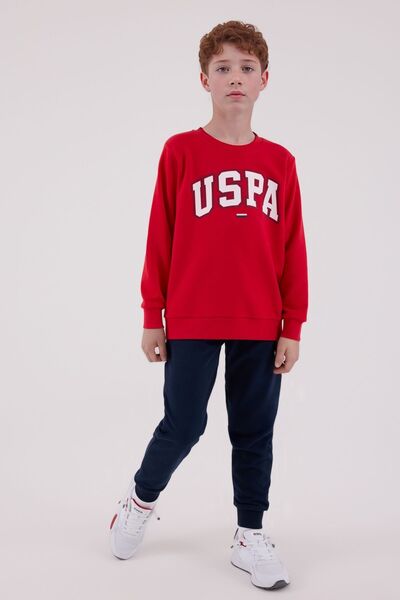 U.S. Polo Assn. Boys' Cotton 3 Thread Non-Brushed Crew Neck Bottom-Top Set Q3Pkl3Kk38