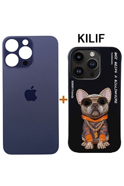 instatech İphone 14 Pro Max Arka Kapak 14 Pro Max Kasa Pil Kapağı Cam Ürün Mo...