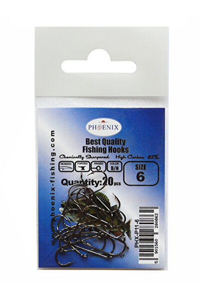 Other HOOKS - SIDE STRAP - NO. 6 - CHEMICALLY SHARPENED - PHX-P11-6