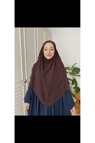Hijab 3 katlı kısa sufle tesettür khimar hac umre