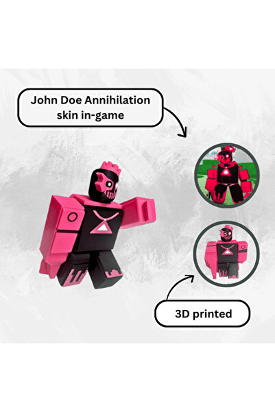 Lulu's Prints Figurina articulata Forsaken John Doe, skin Annihilation, Roblox, multicolor, plastic, printat 3D