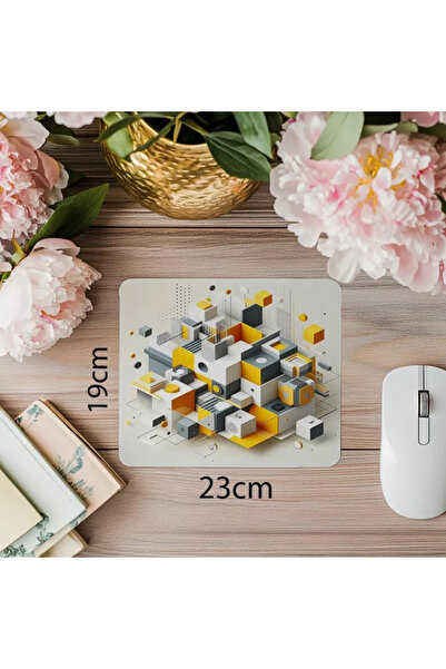 Wisdom Rain Mouse Pad geometric în formă hexagonală - 19x23 cm 2 mm dreptungh...