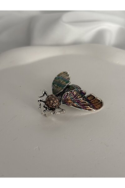 SY ACCESSORIES Arı Figürlü Zarif Taşlı Broş