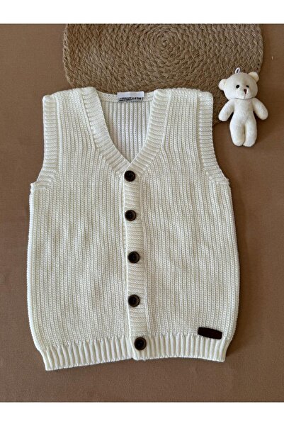 EM&FA TEKSTİL Selanik Knitted Children's Vest 5-8 Years