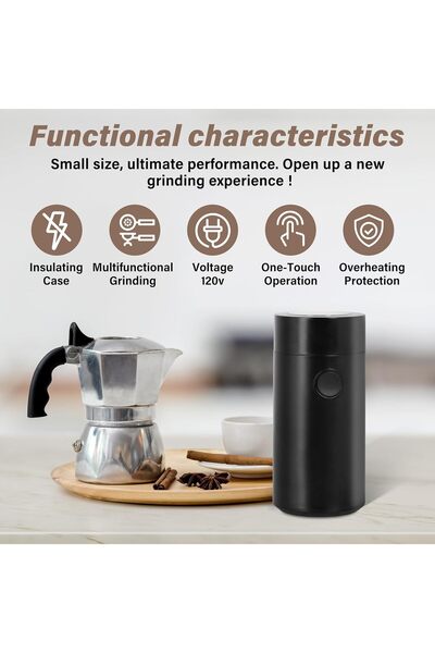 genernic Electric Blade Grinder | One-Touch, High-Speed Motor, Full Stainless Steel, Compact
