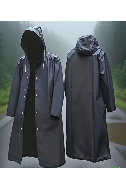 ÇEÇEN HOME Μακρυμάνικο με κουκούλα Raincoat Μαύρο Κατάλληλο για Υπαίθρια Πεζοπορία, Ψάρεμα και Κάμπινγκ