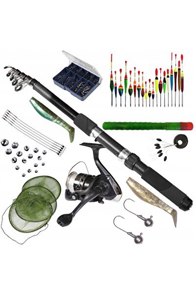 Other SET DE PESCUIT 1x Lansetă 2,4m, 1x Mulinetă, 20 plutitoare - ZEST-W-16