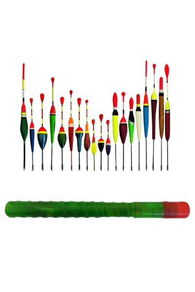 Other SET de plutitoare din balsa - 20 bucăți + tub de plastic pentru depozit...