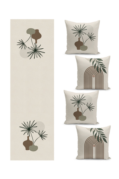 Filamente Special Design Quad Cushion Cover and Runner Set