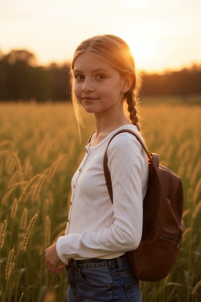 SeaBubbles Girl's Blouse with Button Detail on the Front
