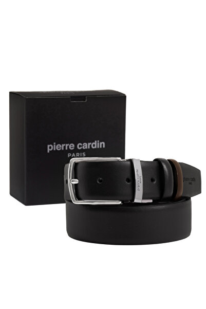 Pierre Cardin Black-Brown Reversible Leather Men's Belt (Width 3.5 cm) Pcft01Nfi