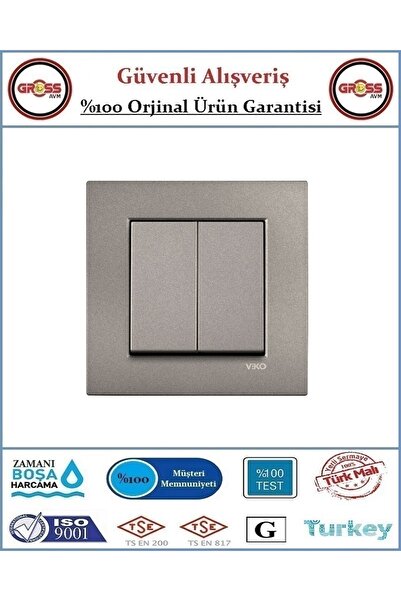 VİKO Novella Komitatör - Çerçeve Dahil - Orjinal Ürün - Renk Antrasit