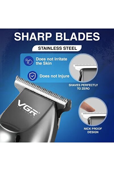 VGR Mens Hair Clippers Professional Hair Beard Trimmer 6 Level Adjustment, Electric Clippers V-070