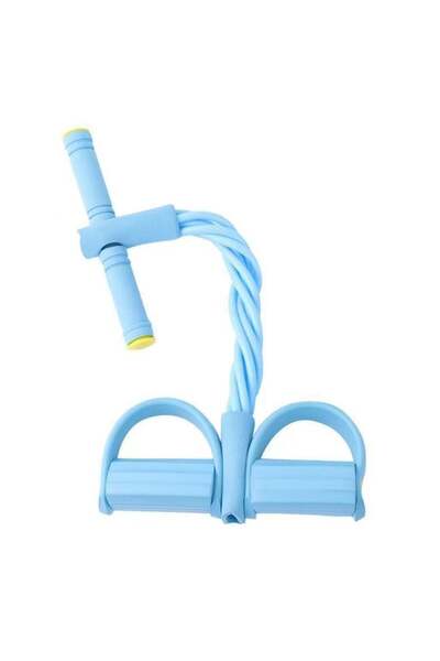 huitich Foot Pedal Puller Sit-Up Assist – 6 Tube Abdominal Fitness Exerciser for Waist & Legs (Blu