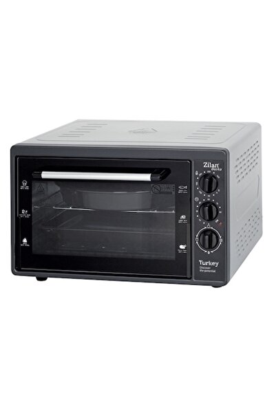 Zilan Gusto Electric Oven, 38 L, 1500 W, Adjustable Temperature, Timer, 2 Trays, Grey