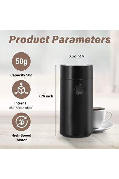 genernic Electric Blade Grinder | One-Touch, High-Speed Motor, Full Stainless Steel, Compact