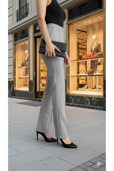 BTN BURUTEKİN 99 KADIN PALAZZO PANTALON ESNEK LİKRALI KUMAŞ