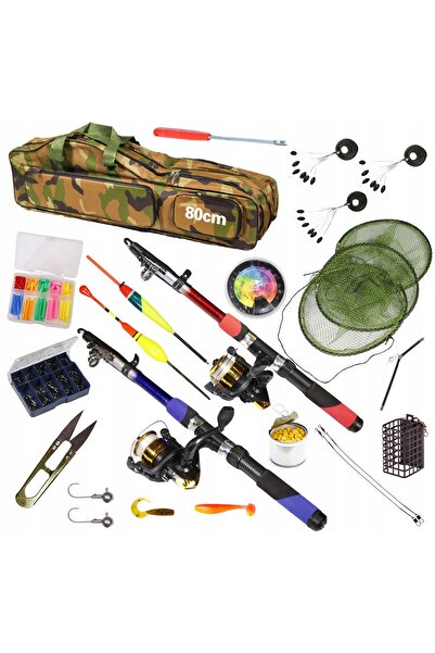 Other SET DE PESCUIT 2x Lansete 2x Mulinetă, plutitoare, spinning - ZEST-W-01