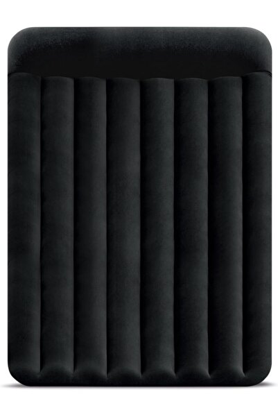 Intex Airbed Inflatable Double Mattress With Bulit In Electric Pump,152 X 203 X 42 Cm, 64124, Black,