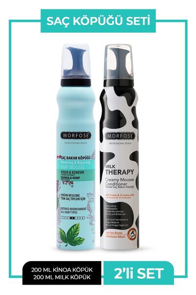 Morfose Saç Köpüğü 2 li Set Milk+Kinoa