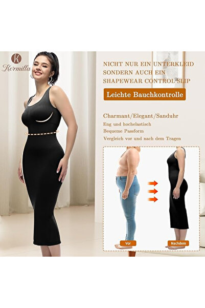 OEM Shapewear Dress with Slit, Abdomen Shaping Seamless Bodywear for Women