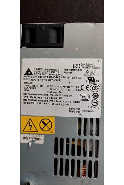 KYNC Power Supply DPS-250AB-24 A 1U Server 250W FT825011 REFRUBISHED