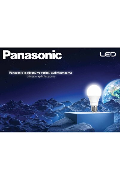 PANASONIC 10.5W LED Ampul – Sarı Işık | E27 Duy | Yüksek Parlaklık & Enerji Tasarrufu 5 ADET