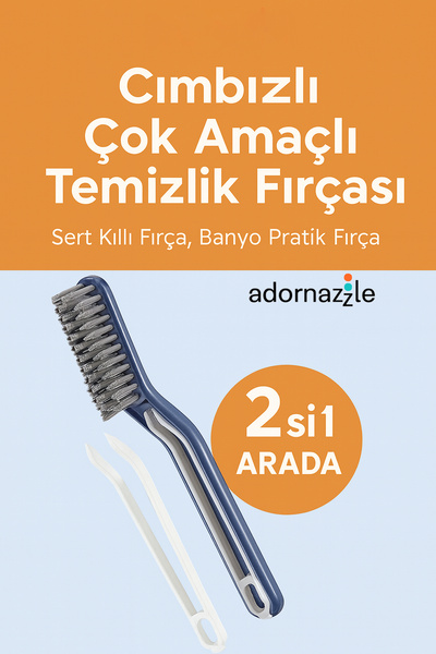 adornazzle فرشاة تنظيف متعددة الأغراض مع ملقط، فرشاة تنظيف الحمام، فرشاة تنظي...