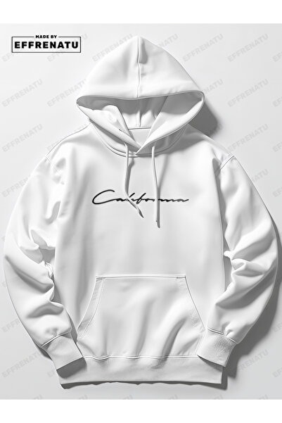 EFFRENATU Tracksuit Set Sweatshirt Jogger - Black-Gray Printed Oversize Hooded Hoodie