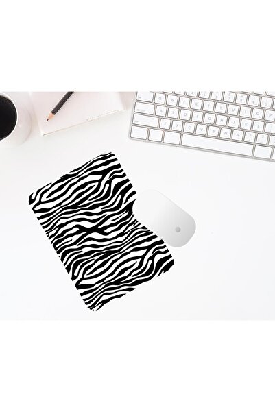 FenerciHediyelik لوحة ماوس مخططة باللونين الأسود والأبيض