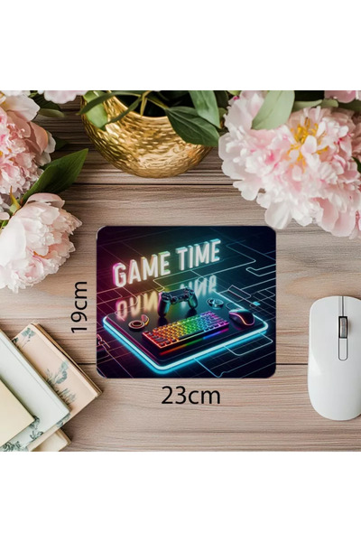 Wisdom Rain لوحة ماوس لامعة ذات طابع اللعبة - 19 × 23 سم 2 مم مستطيلة مطبوعة مستوردة