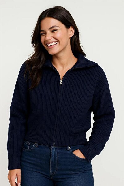 WeShaya Pulover tricotat cu fermoar Laci
