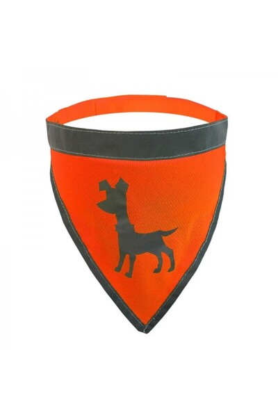 ALCOTT وشاح كلب فيزيبيليتي (متوسط - برتقالي نيون)