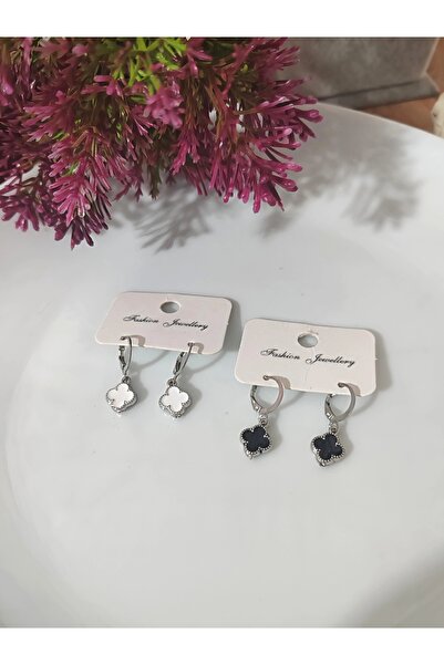 elbi bijuteri İkili yonca küpe